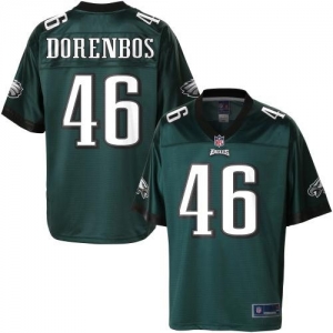 Pro Line Men's Philadelphia Eagles Jon Dorenbos Team Color Jerse