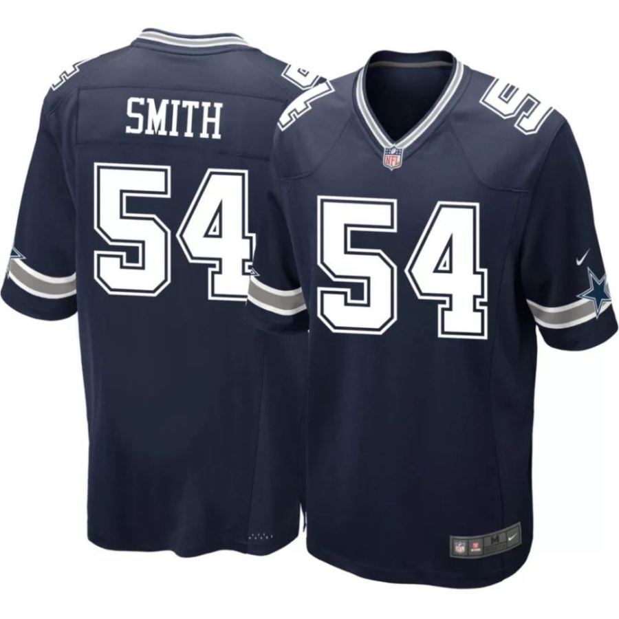 Nike Men's Dallas Cowboys Jaylon Smith #54 Navy Game Jersey