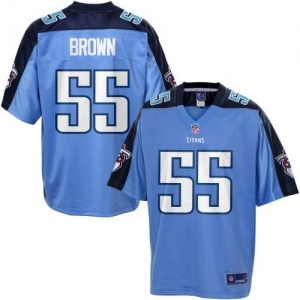 Pro Line Men's Tennessee Titans Zach Brown Team Color Jersey