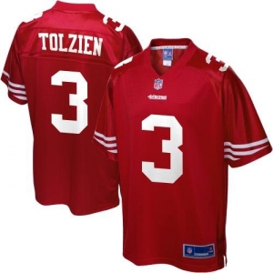 Pro Line Men's San Francisco 49ers Scott Tolzien Team Color Jers