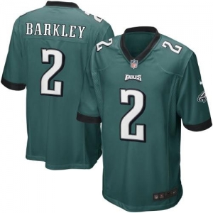 Nike Matt Barkley Philadelphia Eagles 2013 NFL Draft Game Jersey