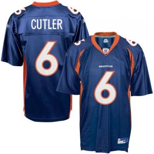 Reebok NFL Equipment Denver Broncos #6 Jay Cutler Navy Replica F