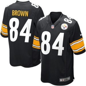 Nike Antonio Brown Pittsburgh Steelers Youth Game Jersey - Black