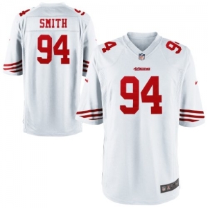 Nike Justin Smith San Francisco 49ers Youth Game Jersey - White