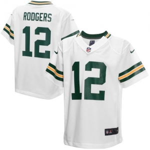 Nike Aaron Rodgers Green Bay Packers Preschool Game Jersey - Whi