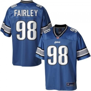 Pro Line Men's Detroit Lions Nick Fairley Team Color Jersey