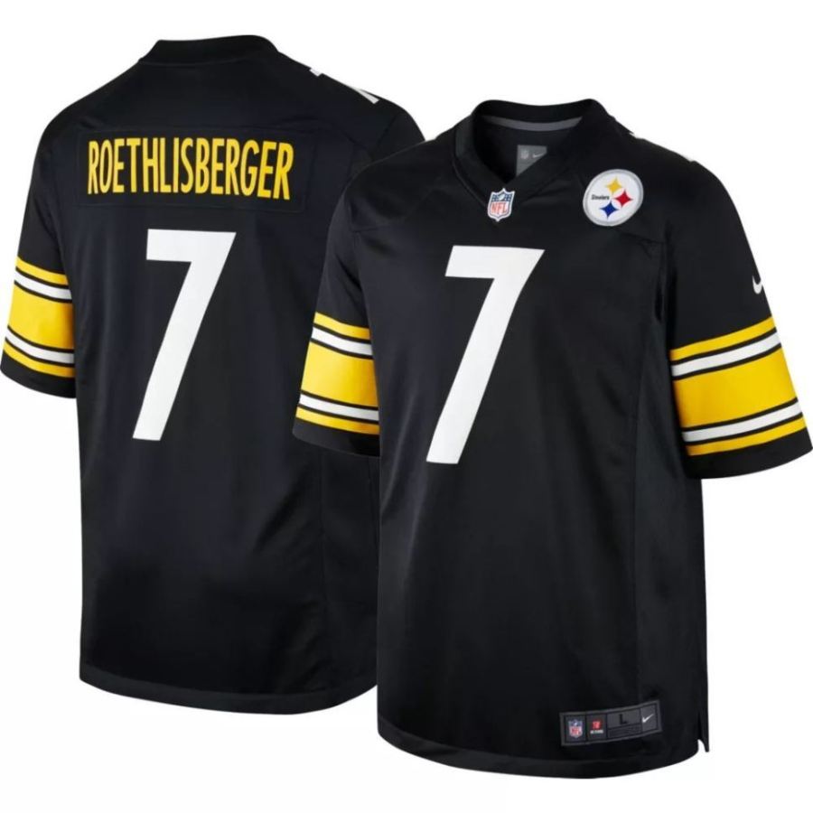 Nike Men's Pittsburgh Steelers Ben Roethlisberger #7 Black Game