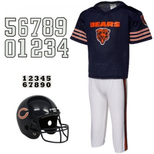 Chicago Bears Youth Navy Blue Deluxe Team Uniform Set