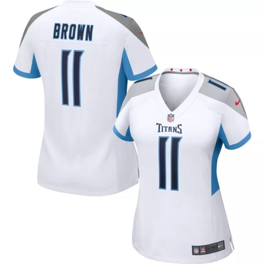 Nike Women's Tennessee Titans A.J Brown #11 White Game Jersey