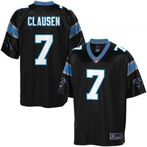 Pro Line Men's Carolina Panthers Jimmy Clausen Team Color Jersey