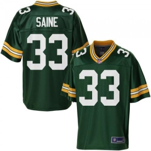 Pro Line Men's Green Bay Packers Brandon Saine Team Color Jersey