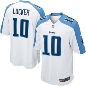 Nike Jake Locker Tennessee Titans Game Jersey - White