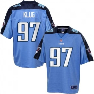 Pro Line Men's Tennessee Titans Karl Klug Team Color Jersey