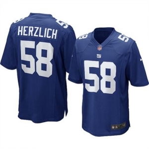 Nike New York Giants Mark Herzlich Game Team Color Jersey