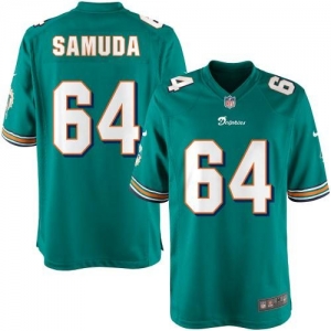 Nike Youth Miami Dolphins Josh Samuda Team Color Game Jersey