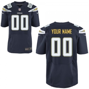 Nike San Diego Chargers Customized Elite Jersey - Navy Blue