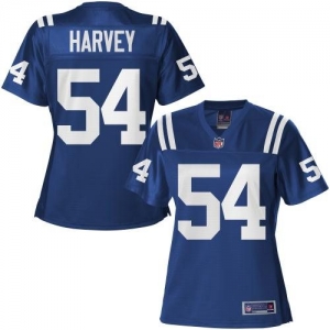 Pro Line Women's Indianapolis Colts Mario Harvey Team Color Jers