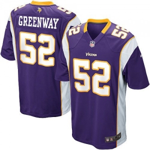 Nike Chad Greenway Minnesota Vikings Youth Game Jersey - Purple