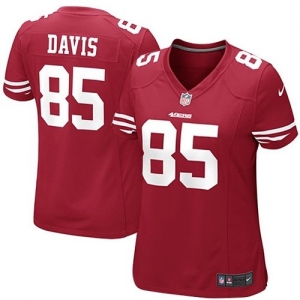 Nike Vernon Davis San Francisco 49ers Youth Girls Game Jersey -