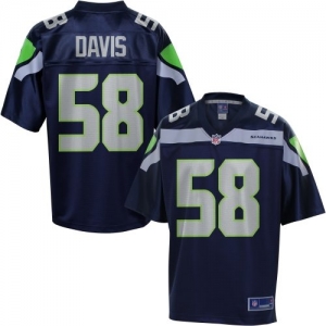 Pro Line Men's Seattle Seahawks Dexter Davis Team Color Jersey