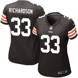 Nike Trent Richardson Cleveland Browns NFL Draft Women's Game Je