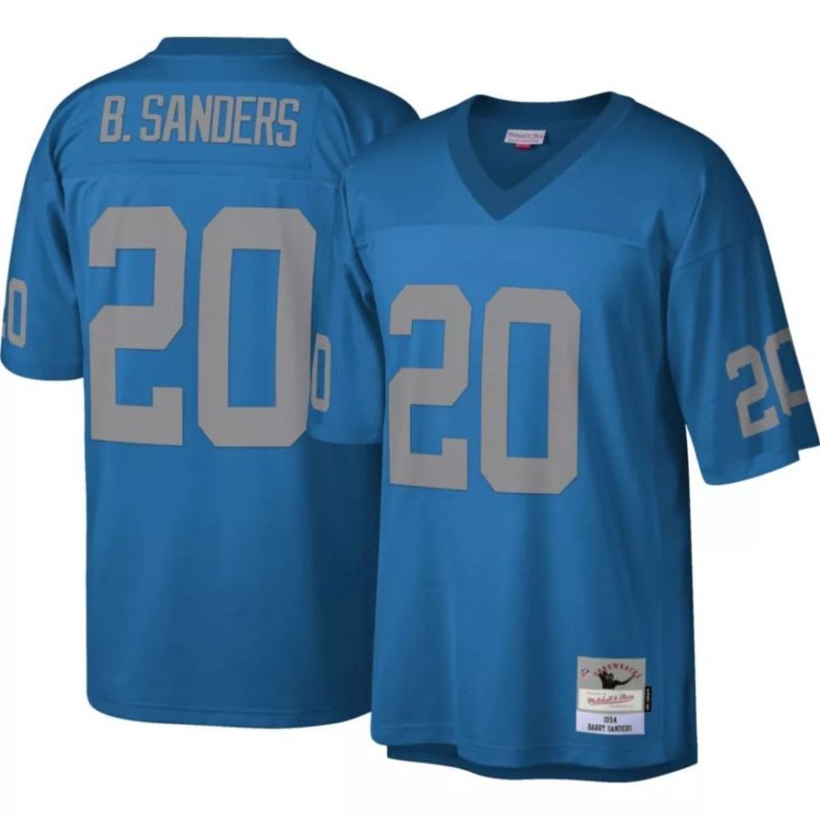 Mitchell & Ness Men's Detroit Lions Barry Sanders #20 Blue 1994