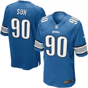 Nike Ndamukong Suh Detroit Lions Youth Game Jersey - Light Blue