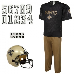 New Orleans Saints Youth Black Deluxe Team Uniform Set