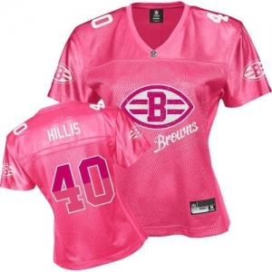 Reebok Cleveland Browns Peyton Hillis Women's Pink Fem Fan Jerse