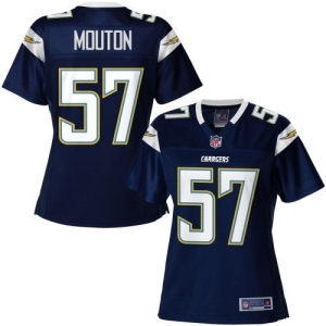 Pro Line Women's San Diego Chargers Jonas Mouton Team Color Jers