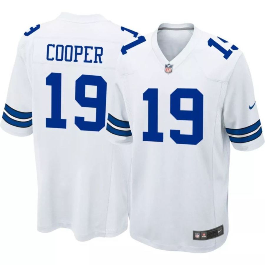 Nike Men's Dallas Cowboys Amari Cooper #19 White Game Jersey