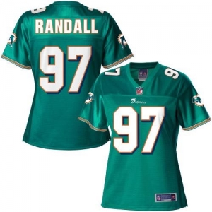 Pro Line Women's Miami Dolphins Kheeston Randall Team Color Jers