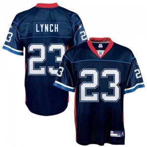 Reebok Buffalo Bills #23 Marshawn Lynch Navy Blue Youth Replica