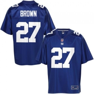 Pro Line Men's New York Giants Stevie Brown Team Color Jersey