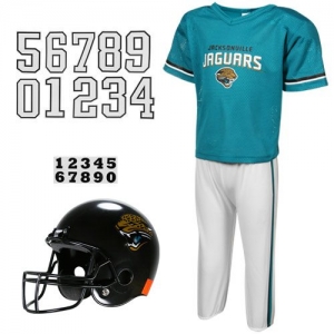 Jacksonville Jaguars Youth Teal-White Deluxe Team Uniform Set