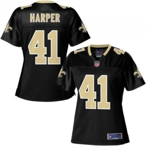 Pro Line Women's New Orleans Saints Roman Harper Team Color Jers