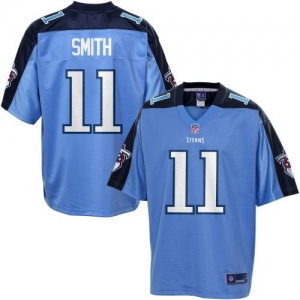 Pro Line Men's Tennessee Titans Rusty Smith Team Color Jersey