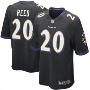 Nike Ed Reed Baltimore Ravens Youth Game Jersey - Black