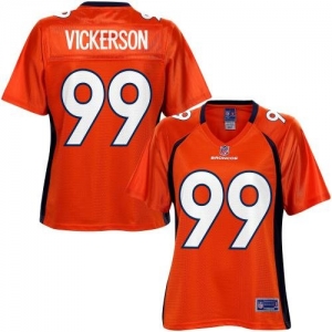 Pro Line Women's Denver Broncos Kevin Vickerson Team Color Jerse