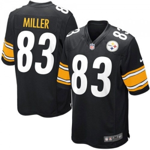 Nike Heath Miller Pittsburgh Steelers Youth Game Jersey - Black