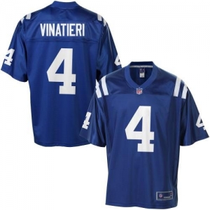 Pro Line Men's Indianapolis Colts Adam Vinatieri Team Color Jers