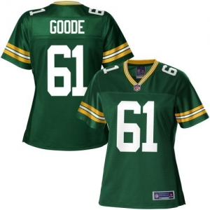 Pro Line Women's Green Bay Packers Brett Goode Team Color Jersey