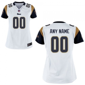 Nike Women's St. Louis Rams Customized White Game Jersey