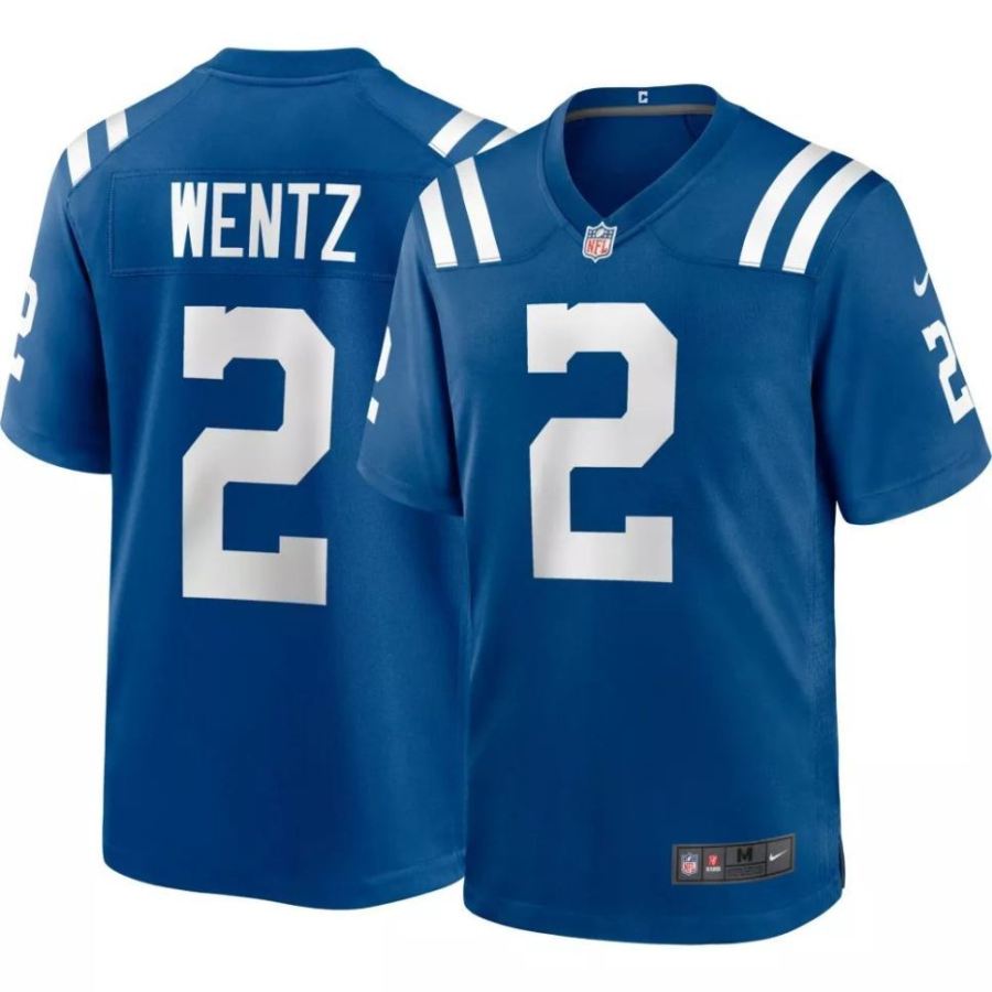 Nike Men's Indianapolis Colts Carson Wentz #2 Blue Game Jersey