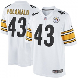 Nike Troy Polamalu Pittsburgh Steelers The Limited Jersey - Whit