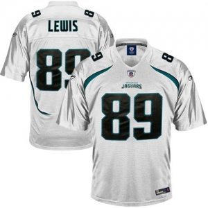 Reebok Marcedes Lewis Jacksonville Jaguars Replica Jersey - Whit