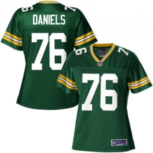 Pro Line Women's Green Bay Packers Mike Daniels Team Color Jerse