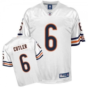 Reebok NFL Equipment Chicago Bears #6 Jay Cutler White Replica F