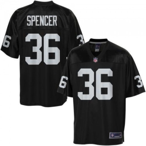 Pro Line Men's Oakland Raiders Shawntae Spencer Team Color Jerse