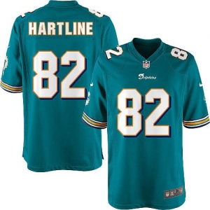 Nike Brian Hartline Miami Dolphins Youth Game Jersey - Aqua -